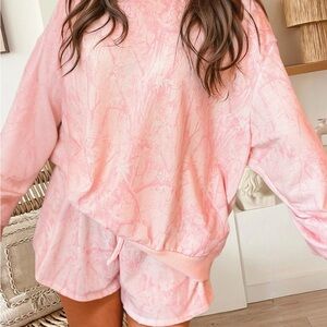 Pink Tie-Dye Women's Lounge Set